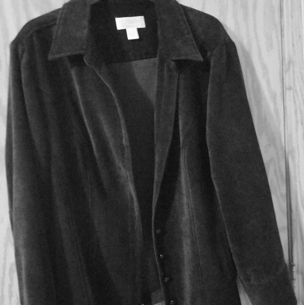 Black suede jacket